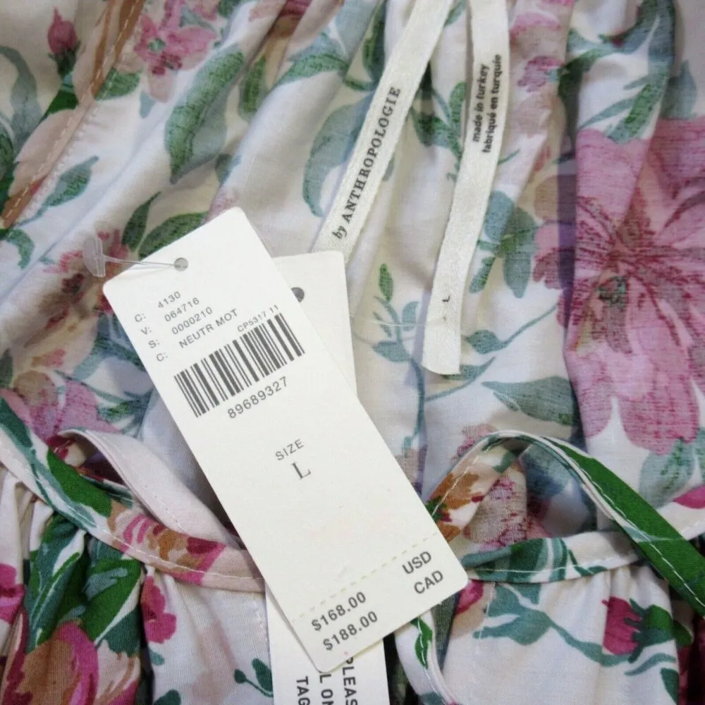 NWT by Anthropologie Somerset Maxi in Rose Floral Puff-Sleeve Edition Dress L - Image 7