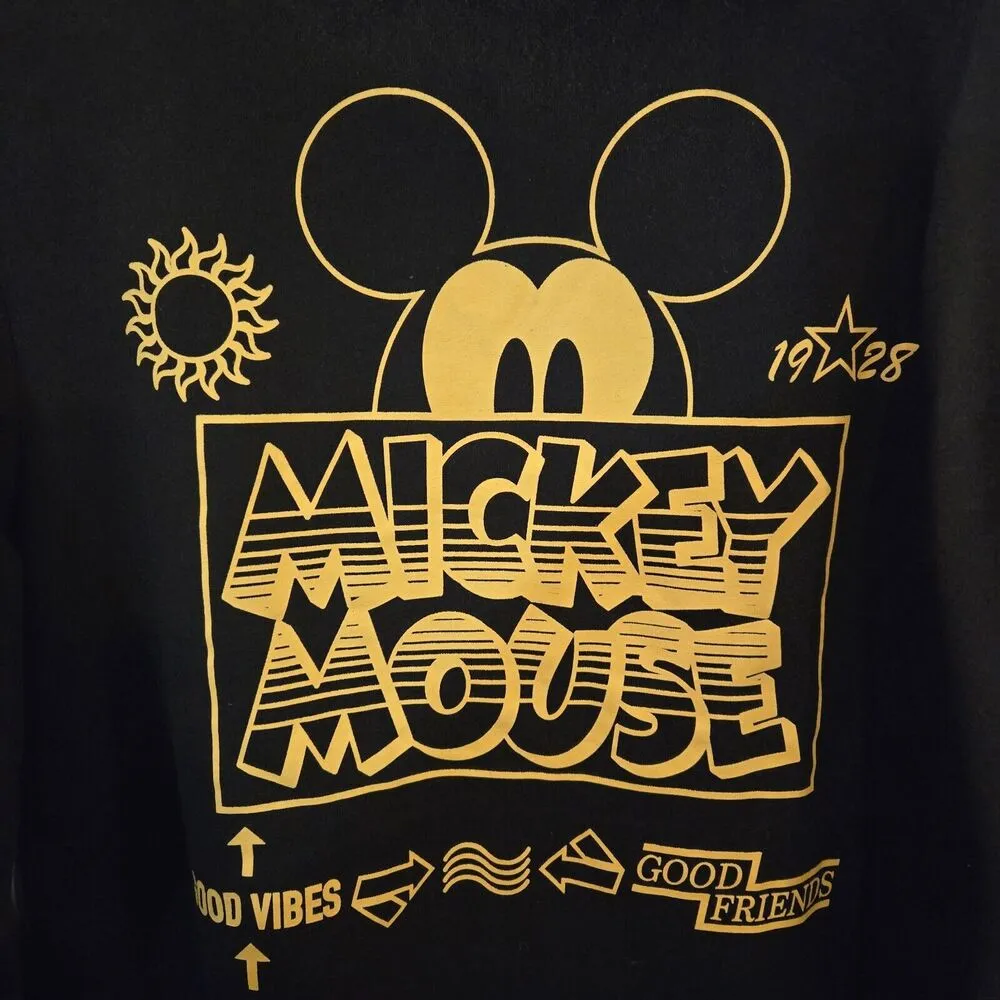 NWT Neff Disneyland Mickey Mouse Black Hoodie Sweatshirt Disney Size Small - Image 6