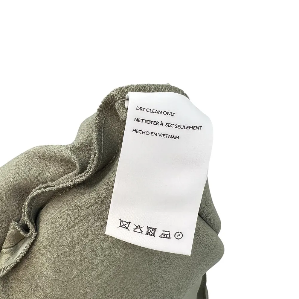 BHLDN Cali‎ Satin Cowl-Neck Midi Slip Dress Moss Green Size US 4 - Image 16