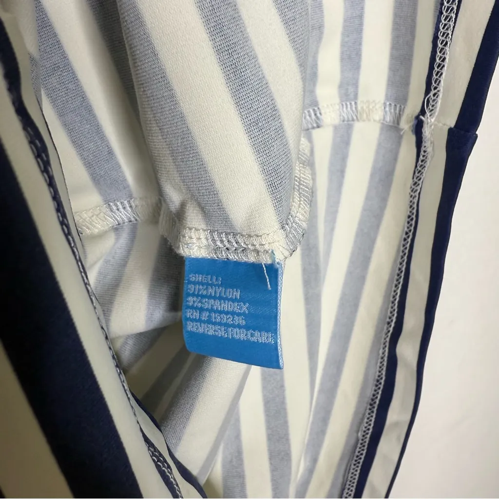 J.McLaughlin Elora Dress Bangle Stripe Blue White Size Small - Image 4