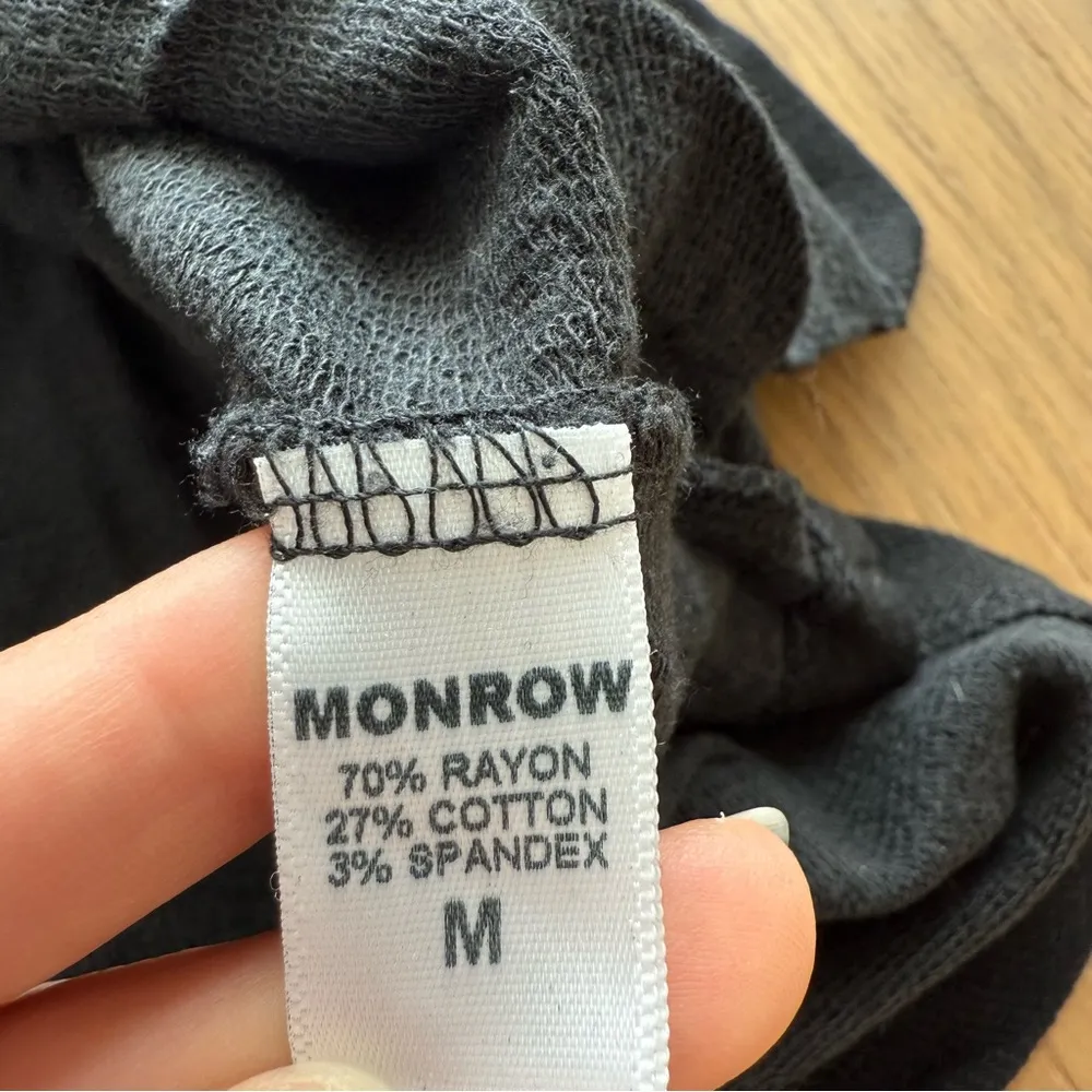 MONROW Black with Gray Stripe Sweat Set - Image 12