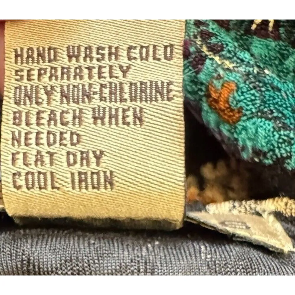 USA Notations VTG Paisley Textured Top Womens Size XL Career Work Night Out - Image 4