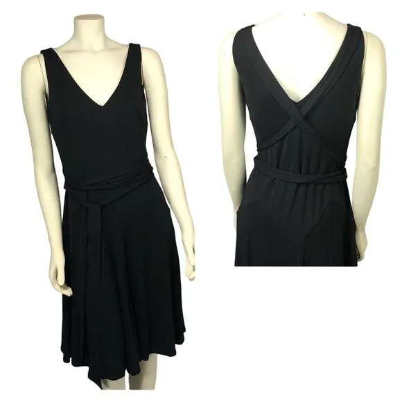 Lauren Ralph Lauren black sleeveless criss cross dress size small - Image 2