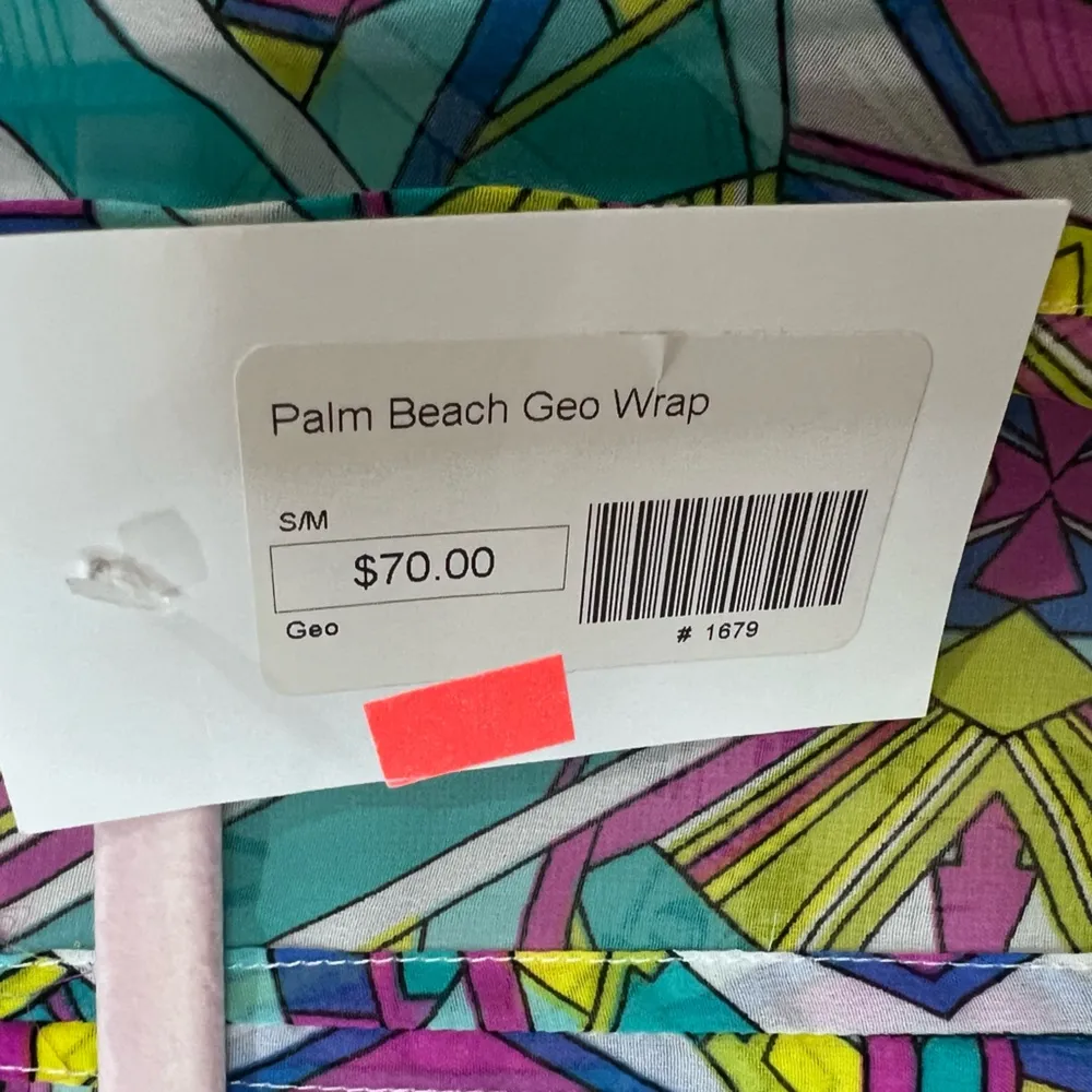 Palm Beach Geometric Boutique Print Kimono Sheer top throw over shrug wrap style Black Size undefined - Image 8