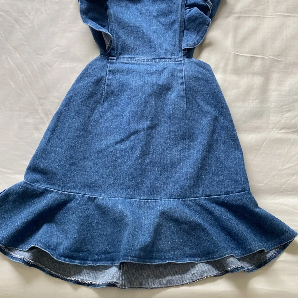 Denim flowy dress Blue Size XS - Image 3