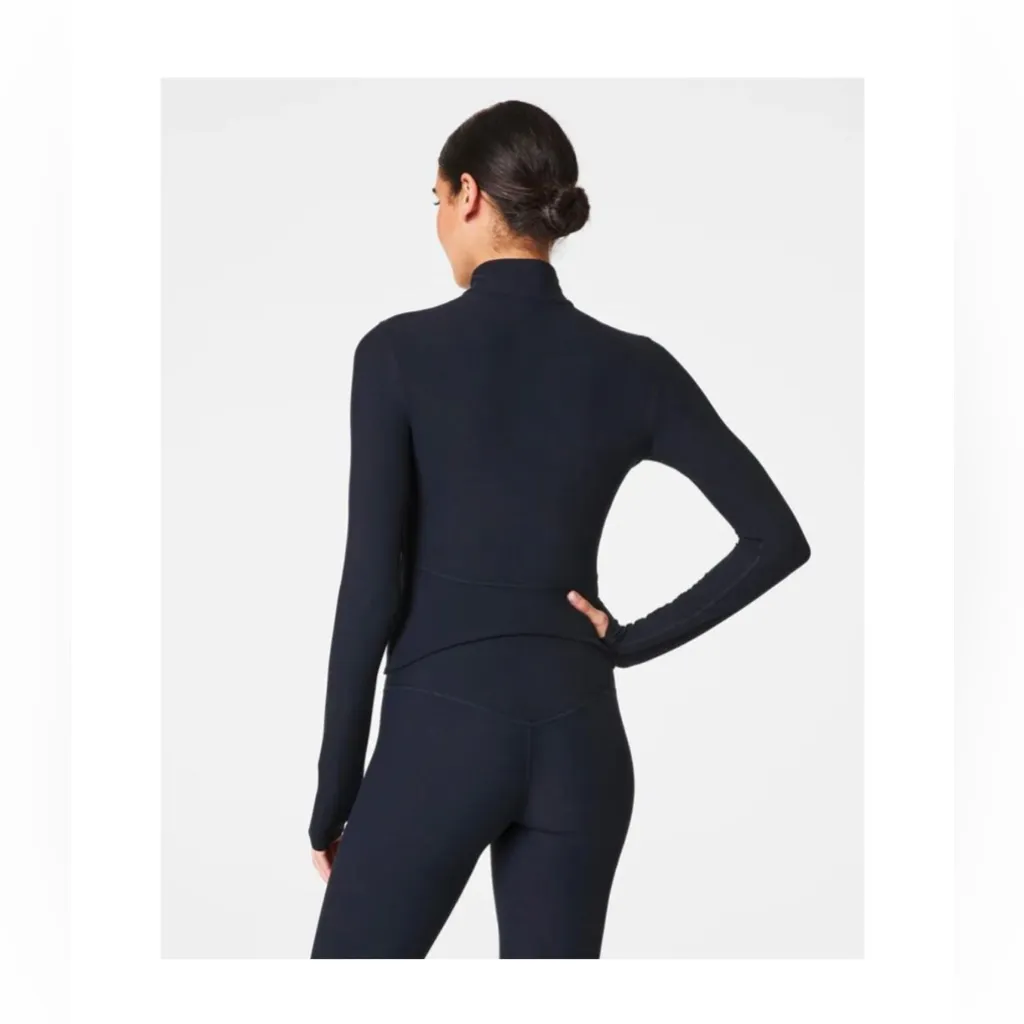 New! SPANXsmooth™ OnForm Full Zip Jacket in Large - Very Black - Image 2