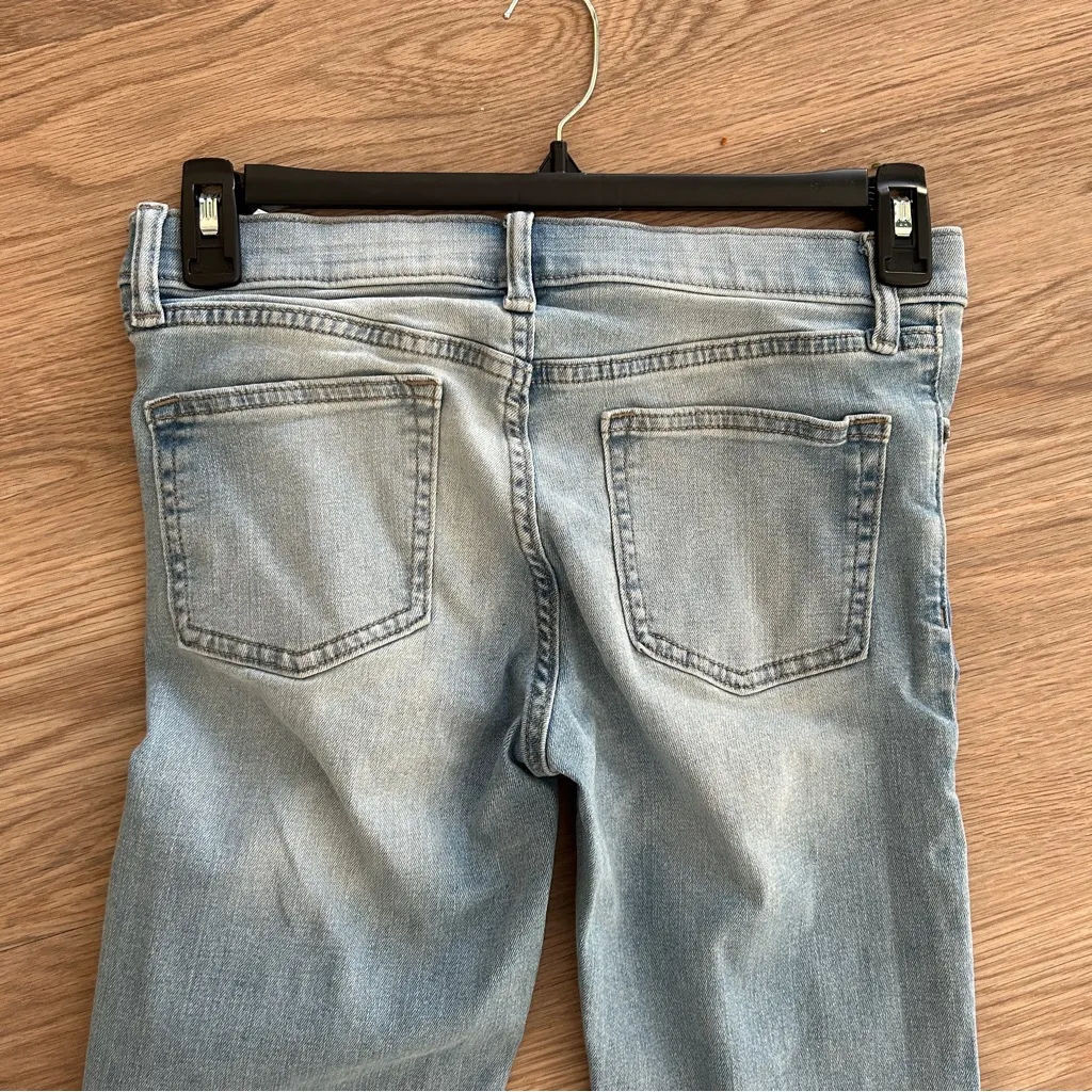 NWOT Old Navy Sz 14 Light Wash Straight Leg Blue Denim Jeans Classic 5 Pockets - Image 5