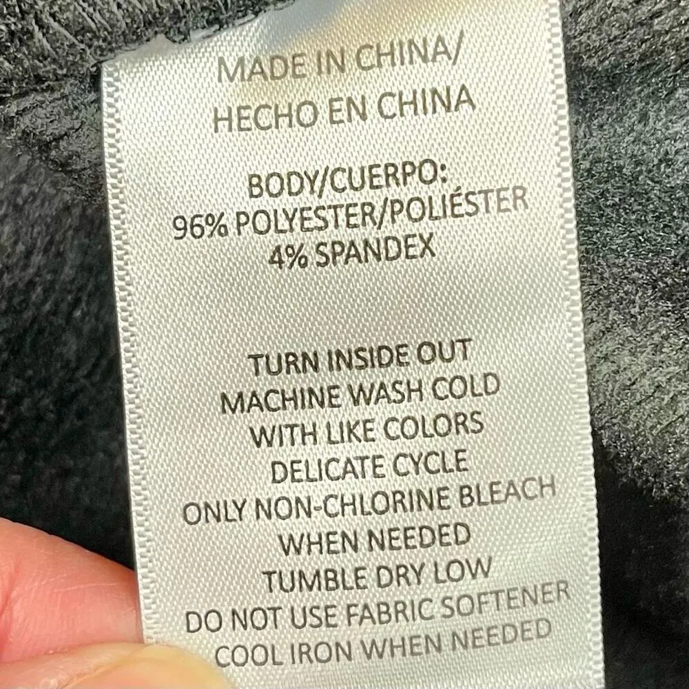 Kinesis Black Turtleneck Front Pocket Thumb Hole Wrist Soft Inside Lining 2X - Image 11