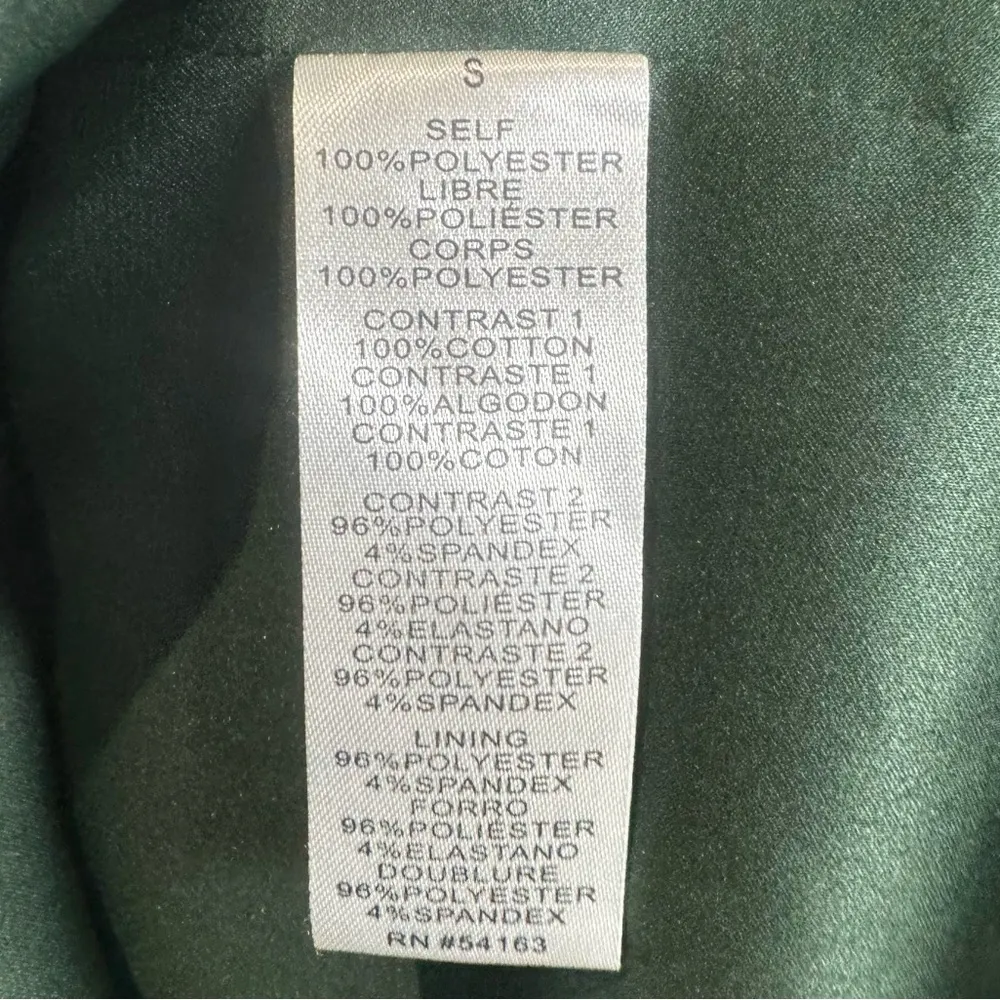 Forrest green and nude lace panel dress with pockets size small - Image 7