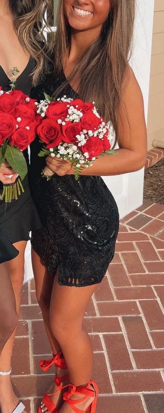 Lulus Black One Shoulder Dress - Image 2