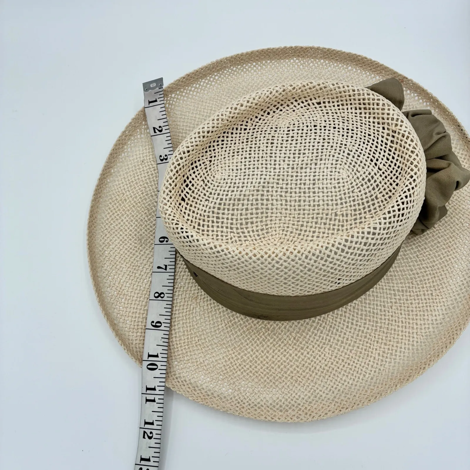 Pelican Hill Golf Club Straw Hat Ribbon Flower Accent Resort Style‎ Tan - Image 3