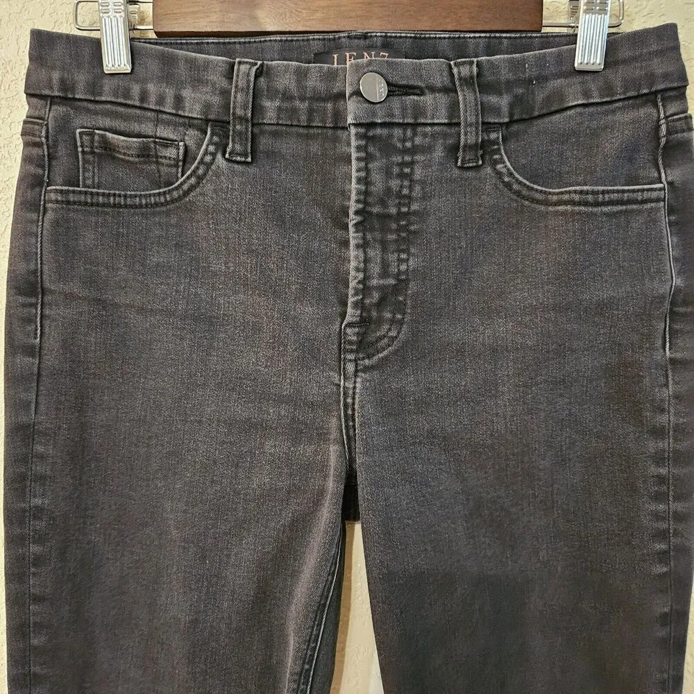 7 for All Mankind Jen7 Black Skinny Jeans Size 6 - Image 2