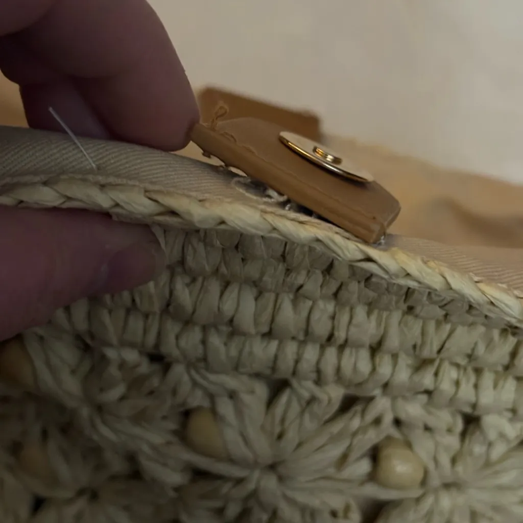 Spartina 449 woven boho shoulder bag - Image 8