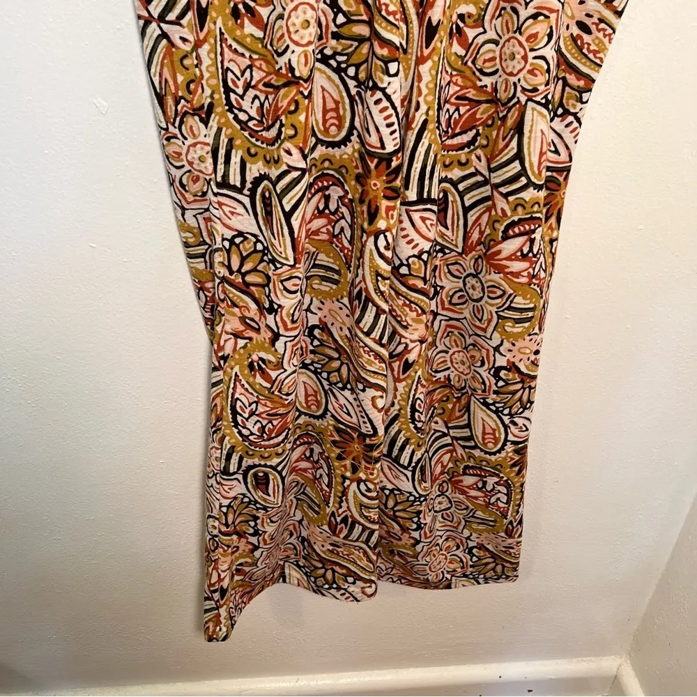 Cato Tropical Tango Palazzo Pant Floral Paisley - Image 5