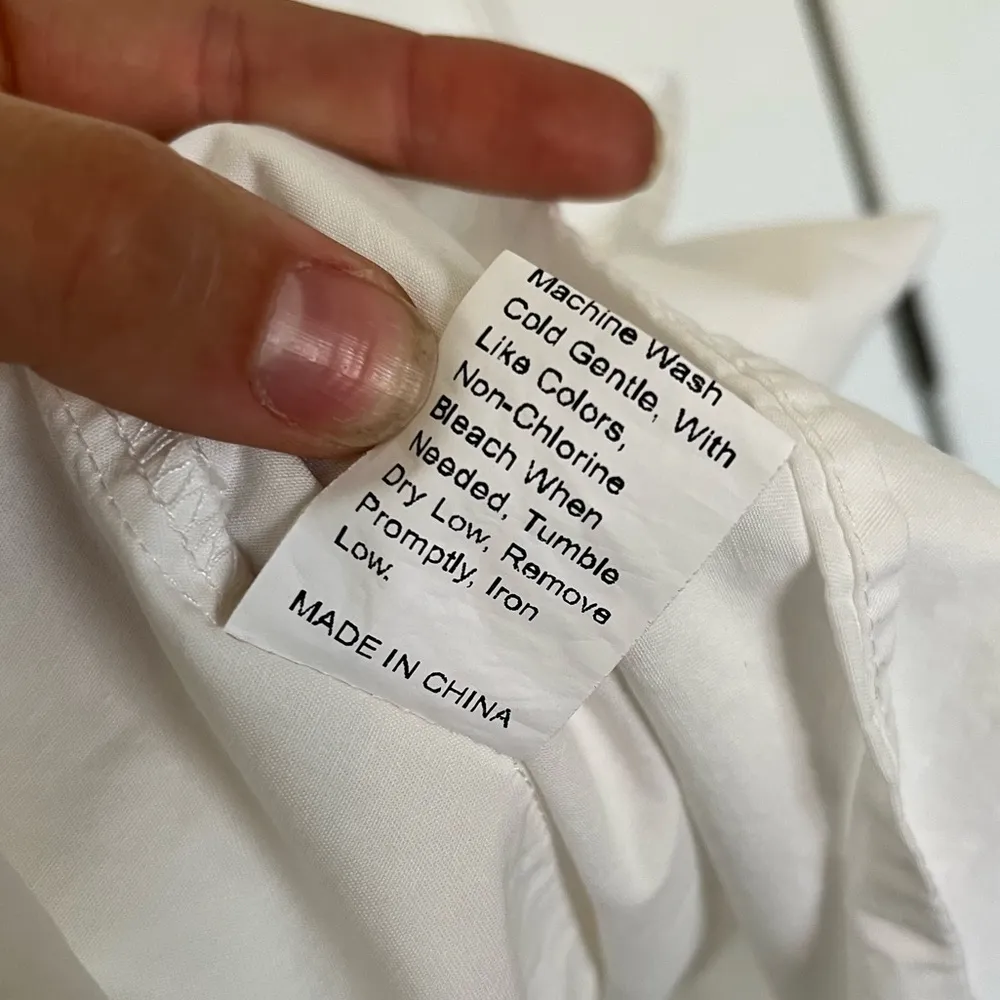 Boutique White Puffy Sleeve Dress Size M Size M - Image 8