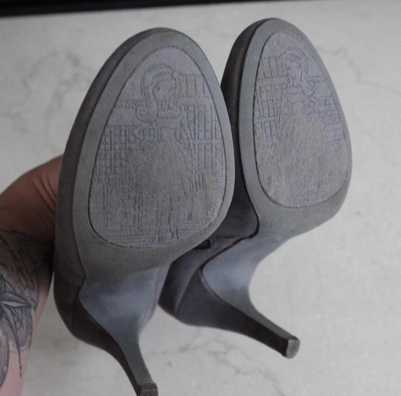 | Gray Folded Bootie - Image 2