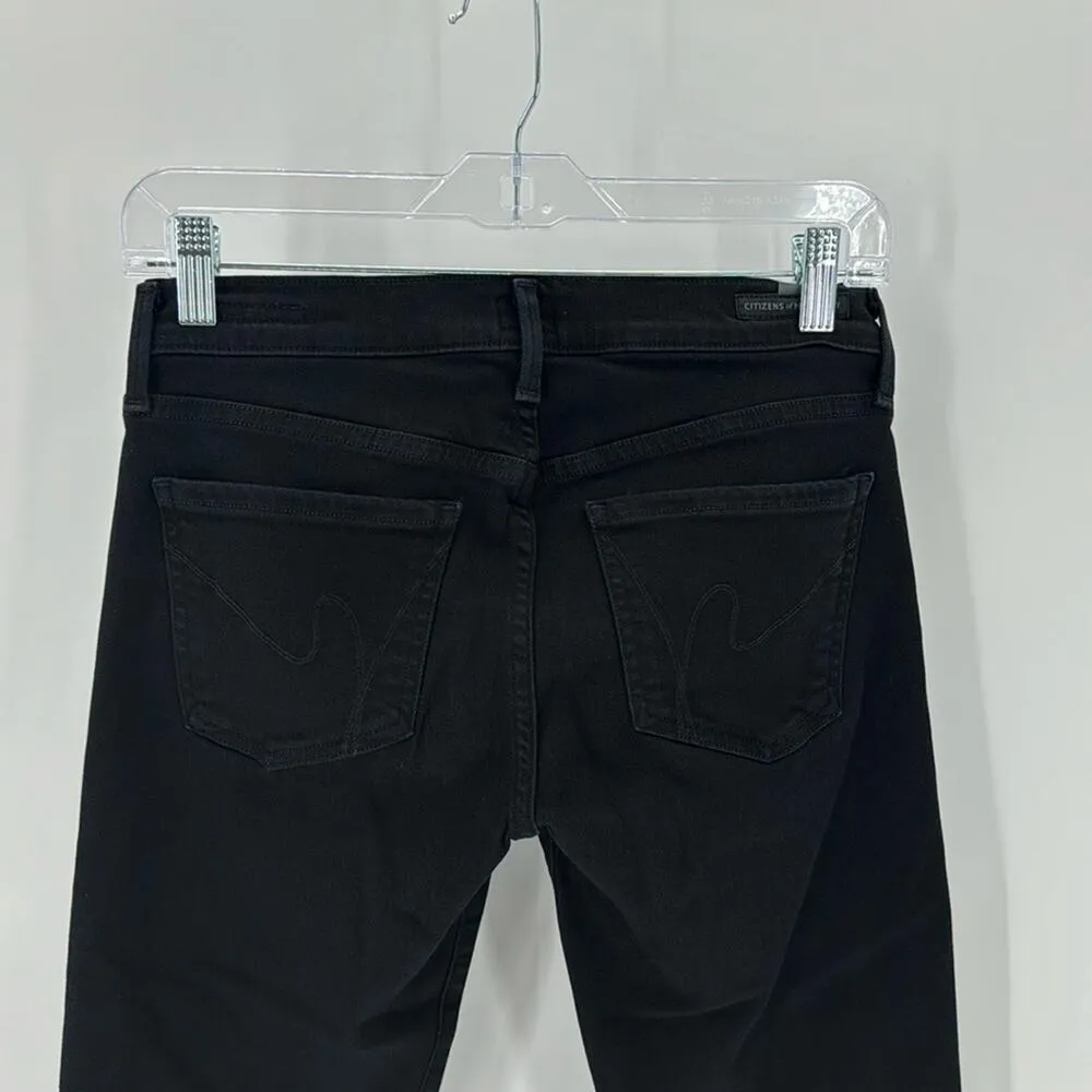 Citizens of Humanity Emannuelle Low Rise slim Boot Jeans black cropped size 27 - Image 3