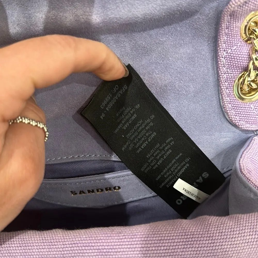 Sandro Purple Yza Crossbody Bag - Image 12