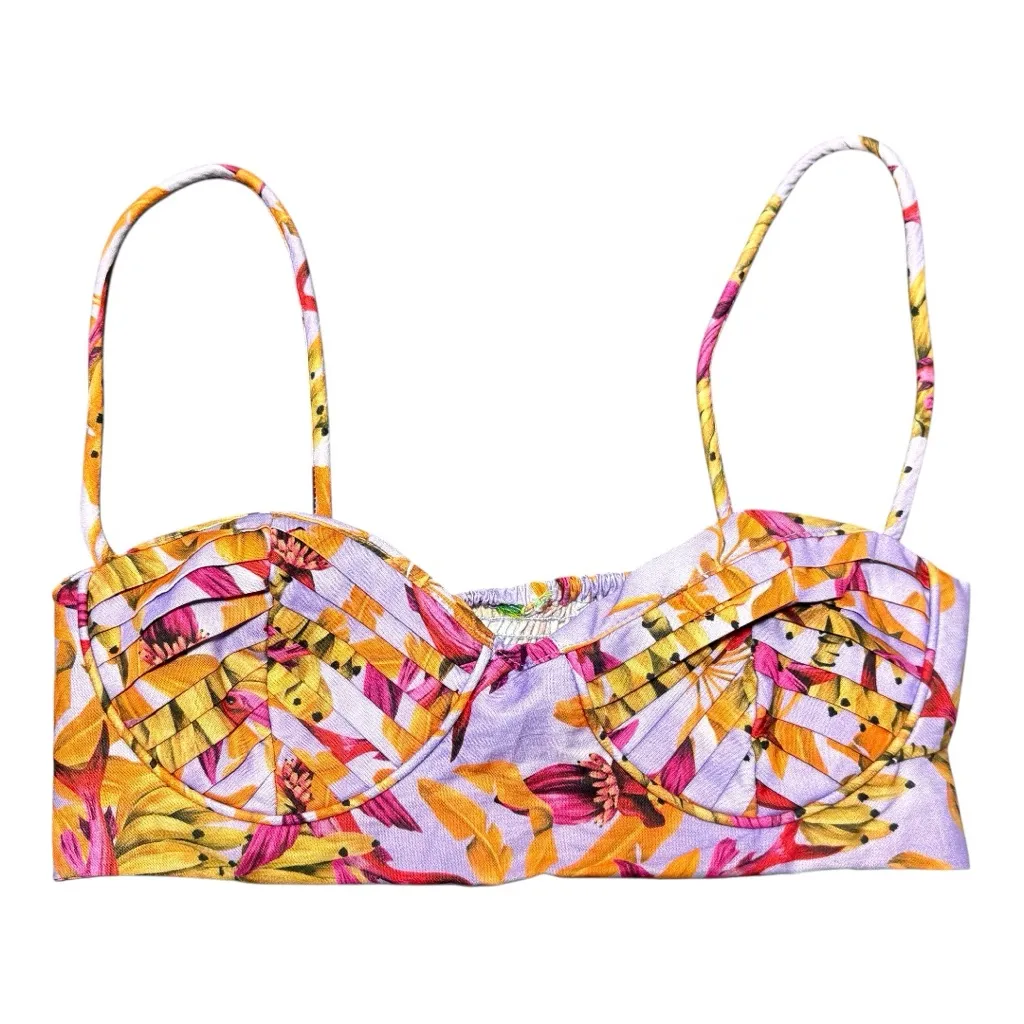 Farm Rio  Banana Pingo Printed Bralette Top - Image 2