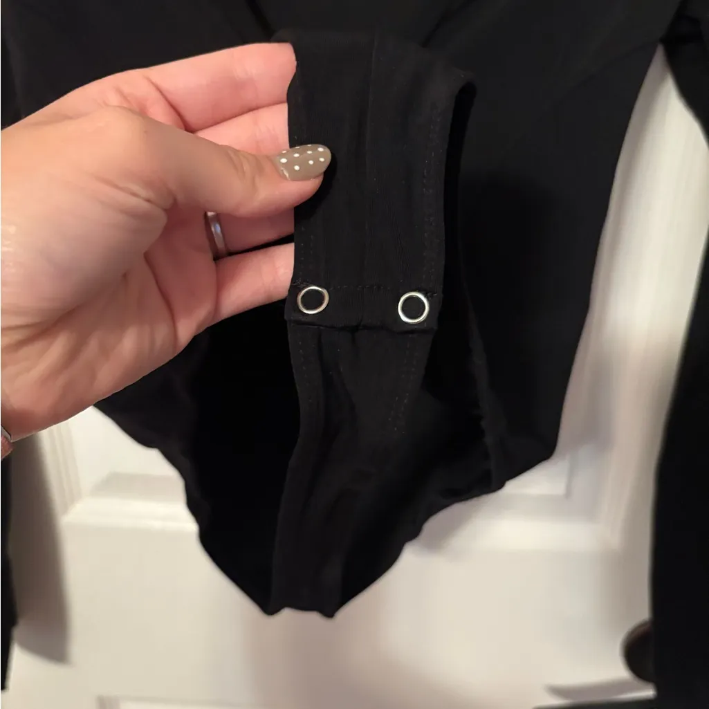 Intimately Free People Deep V Bodysuit size XS Black - Image 3