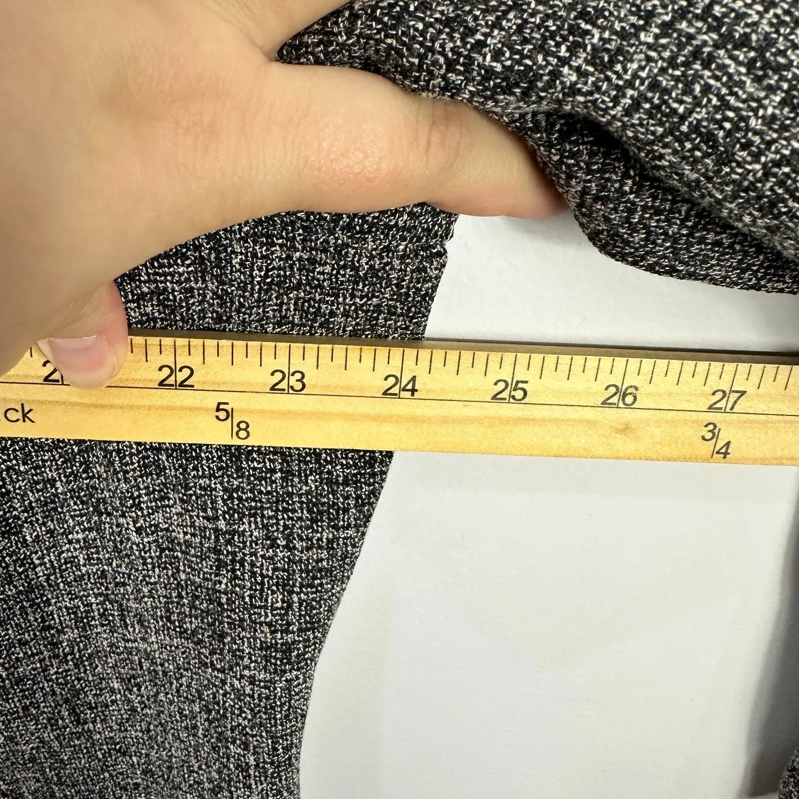 Fashion Bug 18/20W Tweed Fringe Jacket Black Quiet Luxury Office Old Money 90s - Image 5