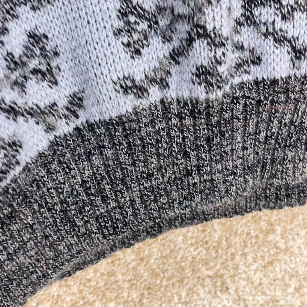 Vintage wool blend made in Italy sweater sz large fleur - Image 6