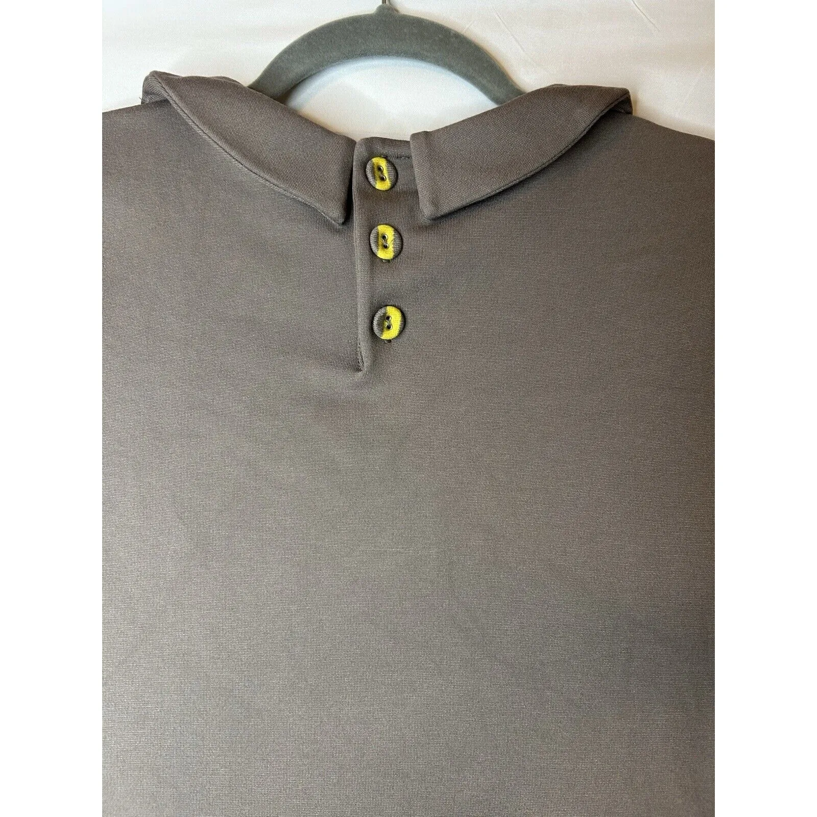 Boden Women Lila Dress 8L Gray Yellow Striped‎ Peter Pan Collar Cap Sleeve Retro Size 8 - Image 10