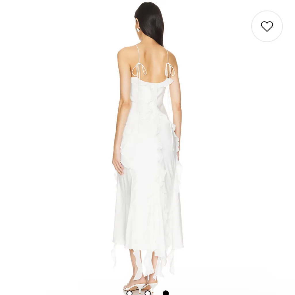 Bardot Marsella Ruffle Midi Dress in Orchid White - Image 3