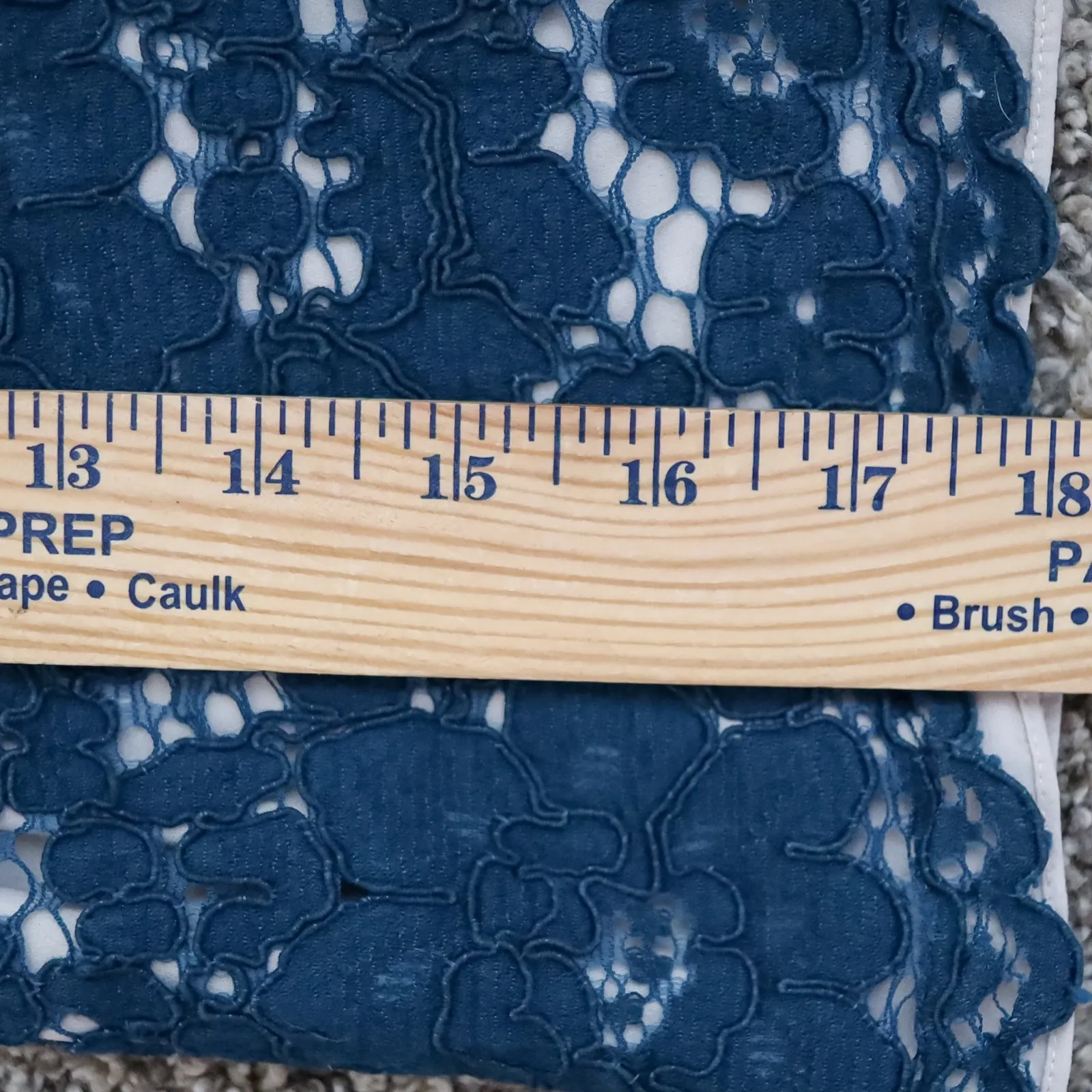 Aritzia Babaton Lace Overlay Camisole Top Teal Floral‎ Scalloped Trim Women's XS - Image 6