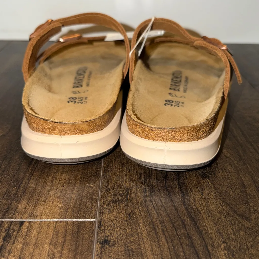 NEW Birkenstock Sierra Oiled Leather Tobacco Brown Sandals - Image 7