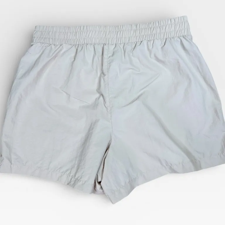 Layer 8 Cargo Shorts Womens Size M Beige Utility Elastic Waist Zip Pockets Size M - Image 2