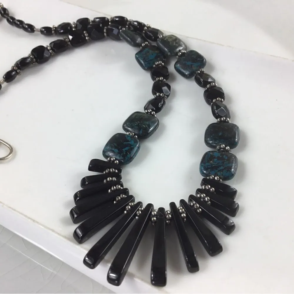 New! Bohemian Hematite Necklace Black - Image 10