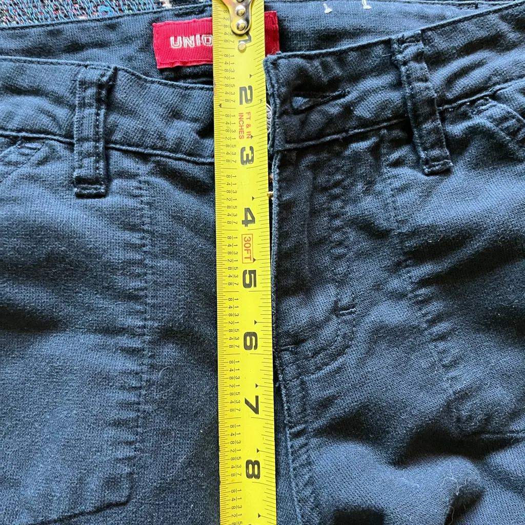 UNIONBAY Women's Wide Leg Jeans - Dark Wash SZ 0 Back Pockets Mid Rise Bootcut - Image 11