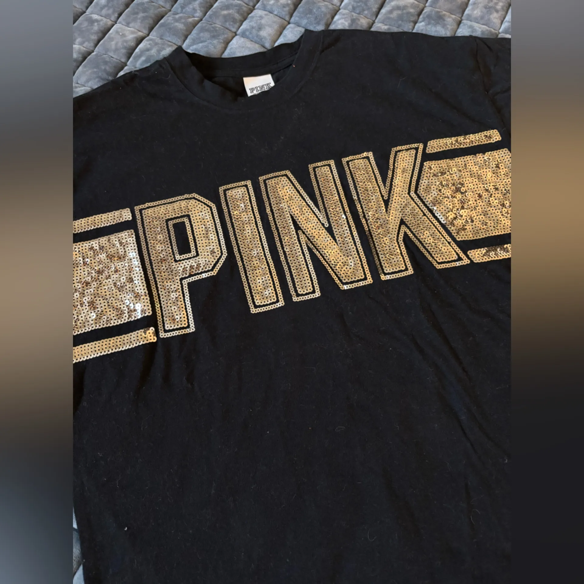 3 Victoria’s Secret Ling Sleeve Oversized Campus  T-shirts  small & XS - Image 4