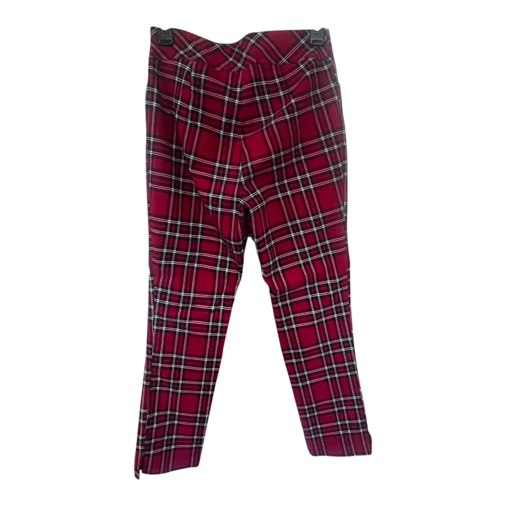 Joe Benbasset women’s Plaid Pants in Red and Black - Image 2
