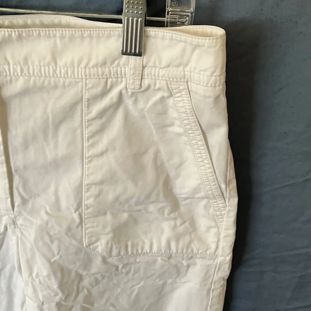 Talbots: White Cropped Wide Leg Pants- 8 - Image 5