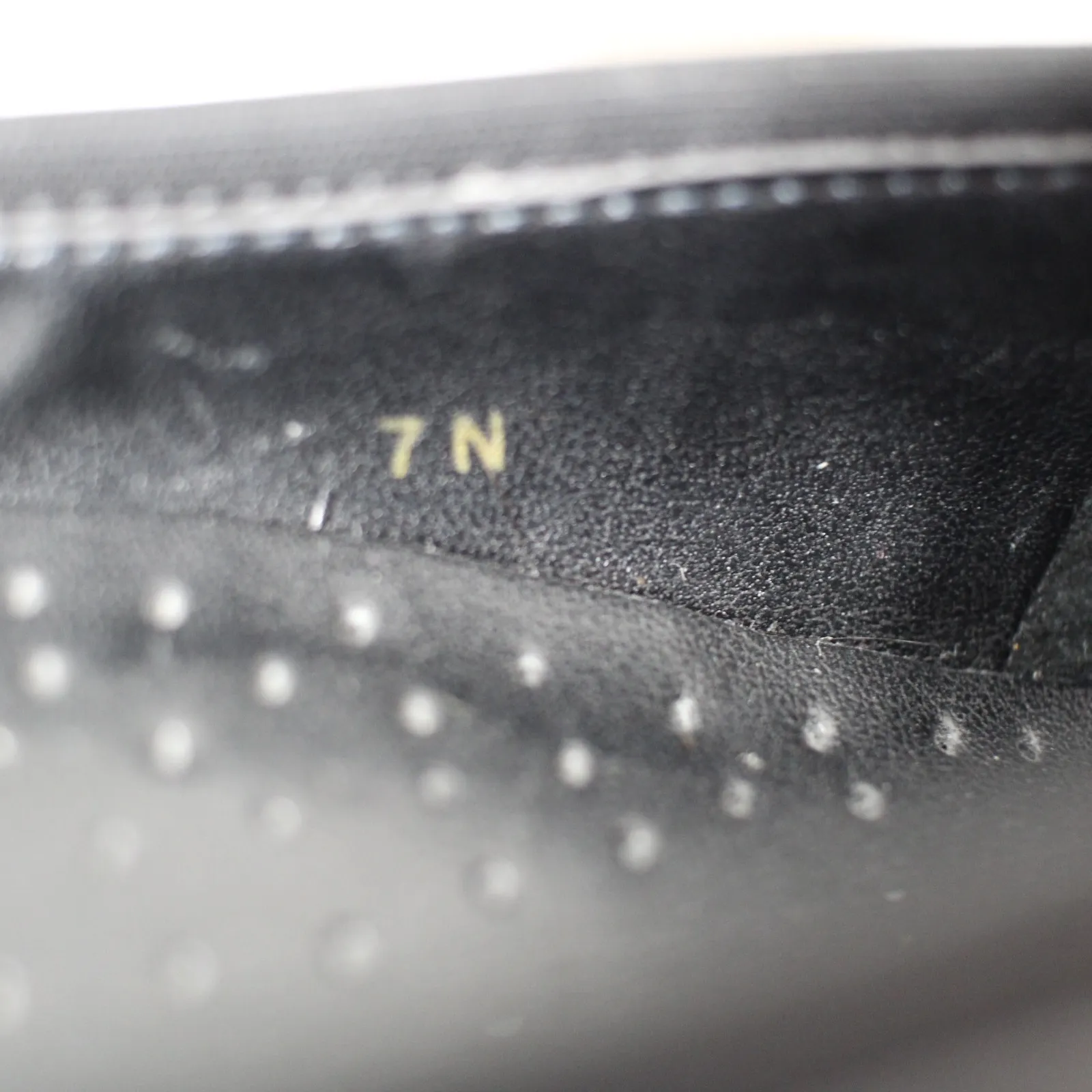 Vaneli Pearl Accent Black Ballet Flat Size 7N Pointed Rounded Toe - Image 6