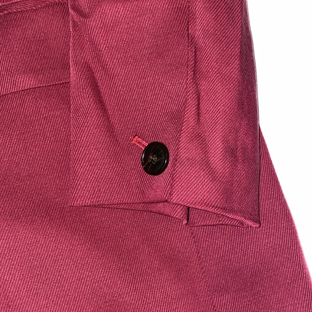 Madewell Caldwell Double Breasted Burgundy Blazer size Medium - Image 3