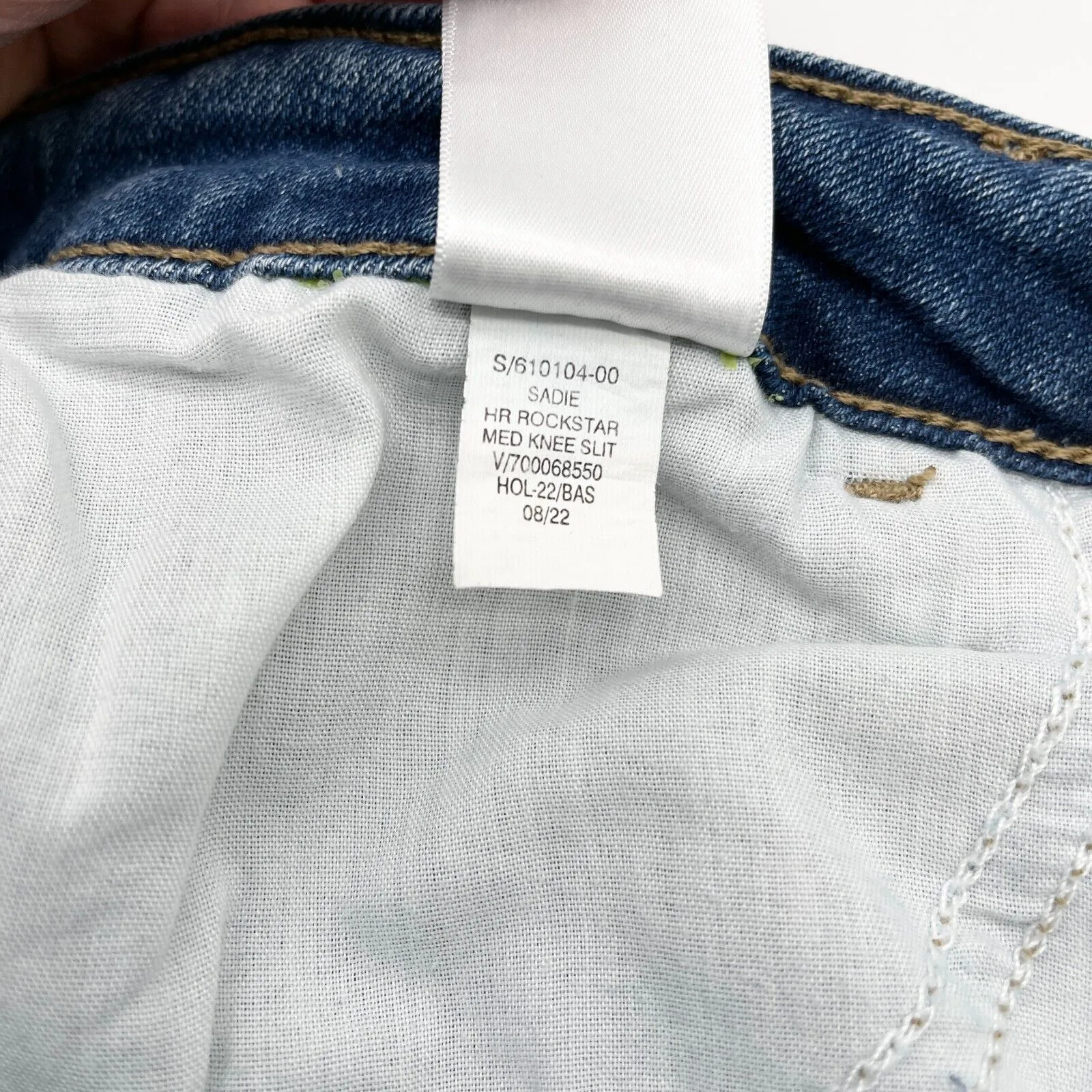 Old Navy Womens Jeans Size 12 Short High‎ Rise Rockstar Super Skinny Distressed - Image 8