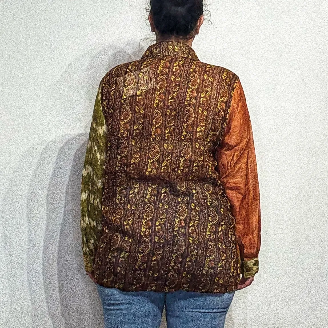 Savannah Morrow  Multicolor Silk Cliff Blouse Sz M NWT - Image 11