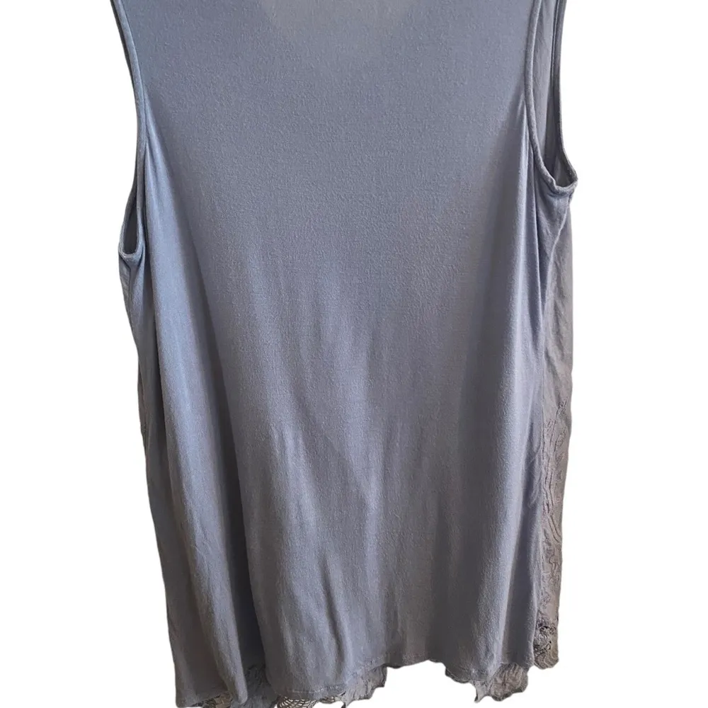 kaktus light blue batik lace hem 100% cotton mini sun dress Size M - Image 6