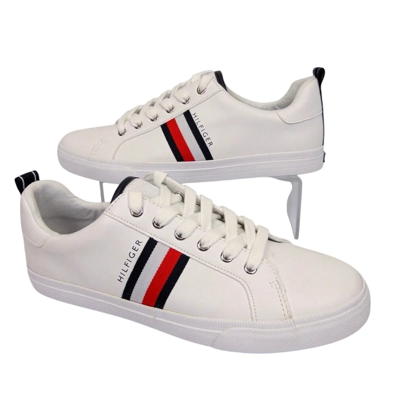 TOMMY HILFIGER Landon Striped Sneaker US Women’s 10 Medium New in Box MSRP $59 - Image 6