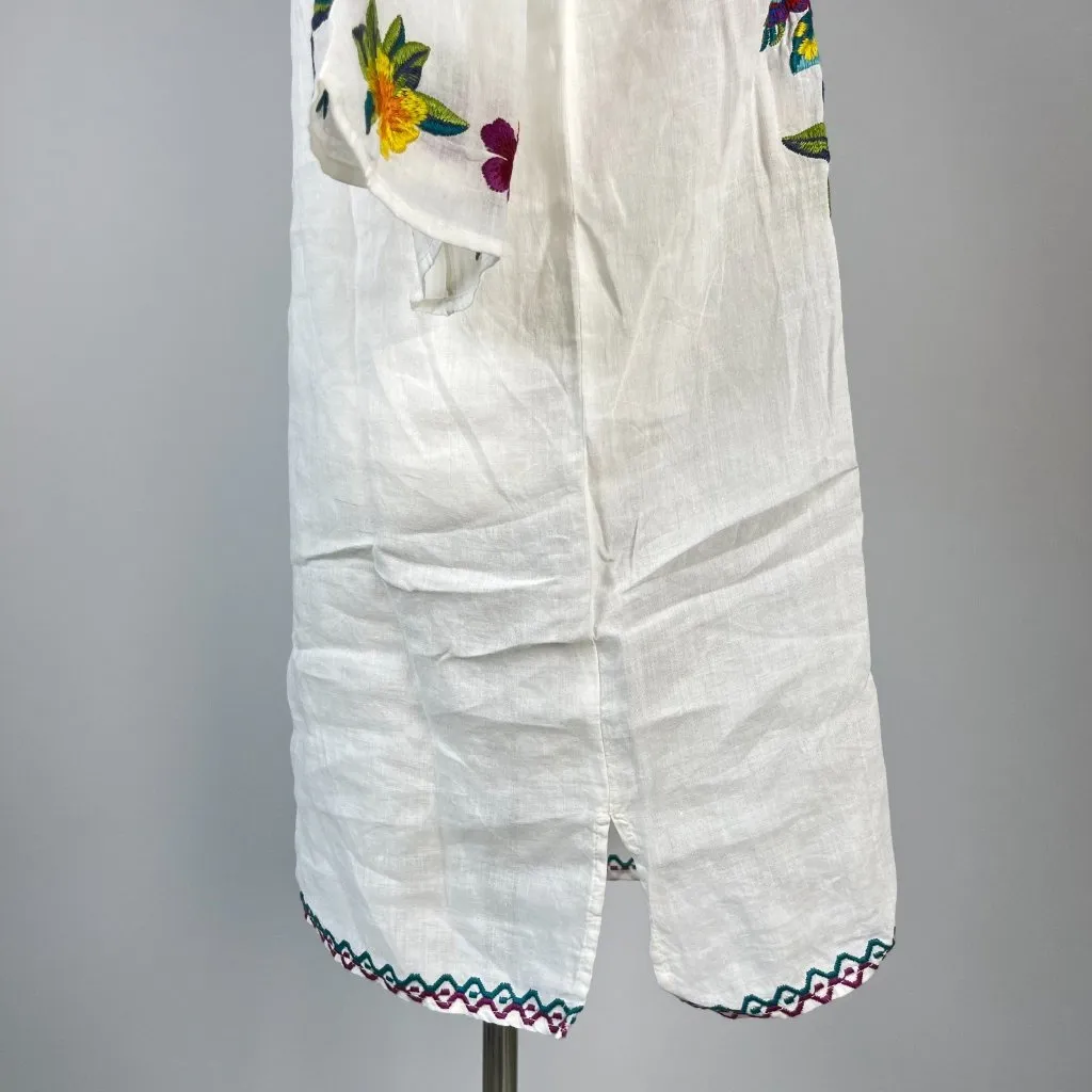 NWOT Johnny Was Embroidered 100% Ramie Nandi Flare Sleeve Tunic Dress Size S - Image 5