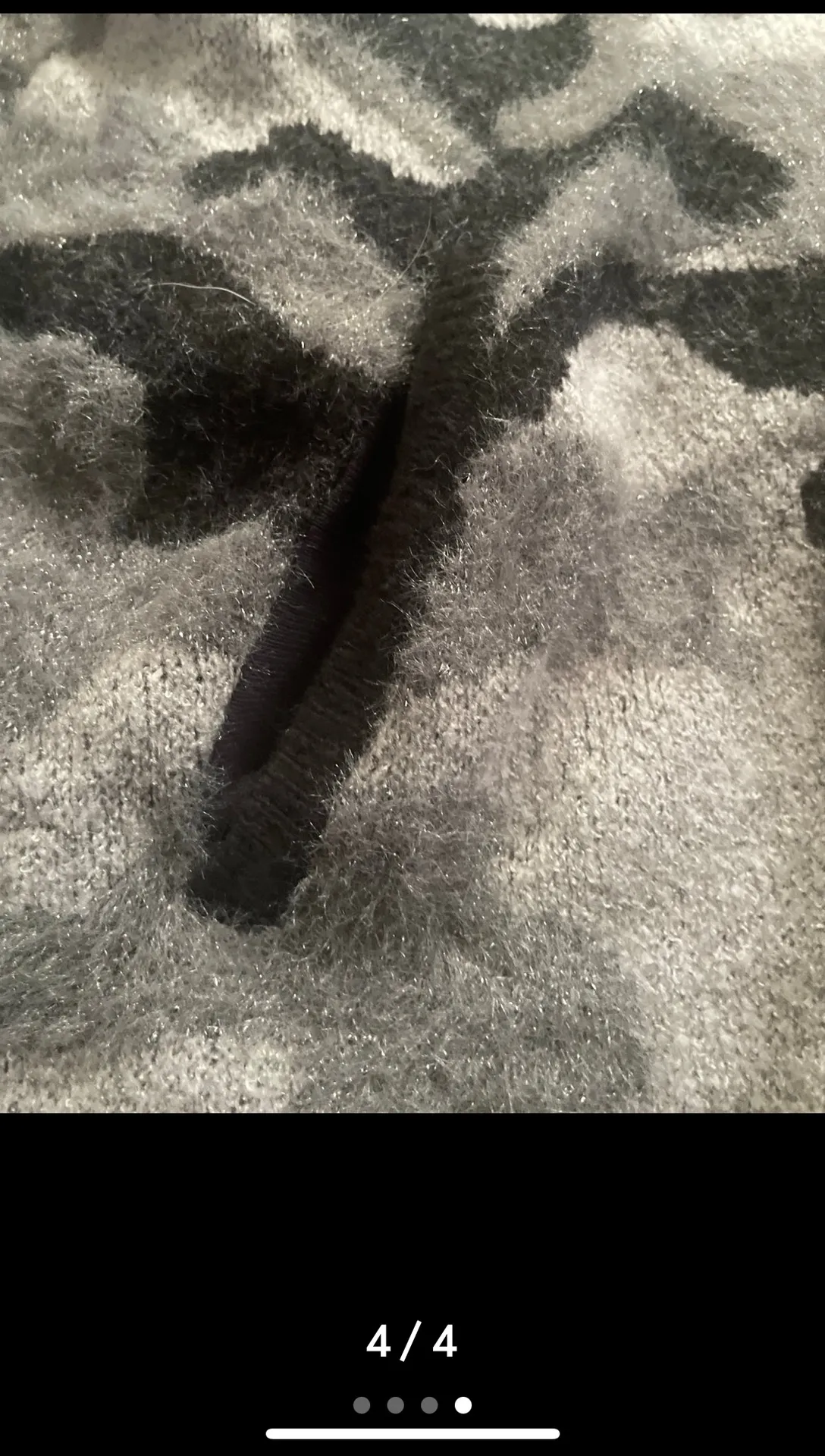 NWOT camo shimmer zip up sweater size 0 - Image 4