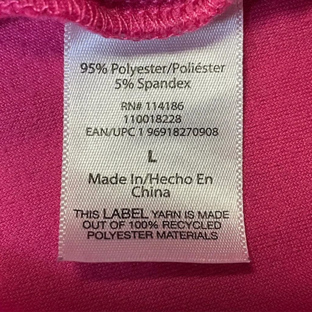 Juicy Couture Pink Velour Track Pants Logo Heart Women's Size Large Bling Y2K - Image 10