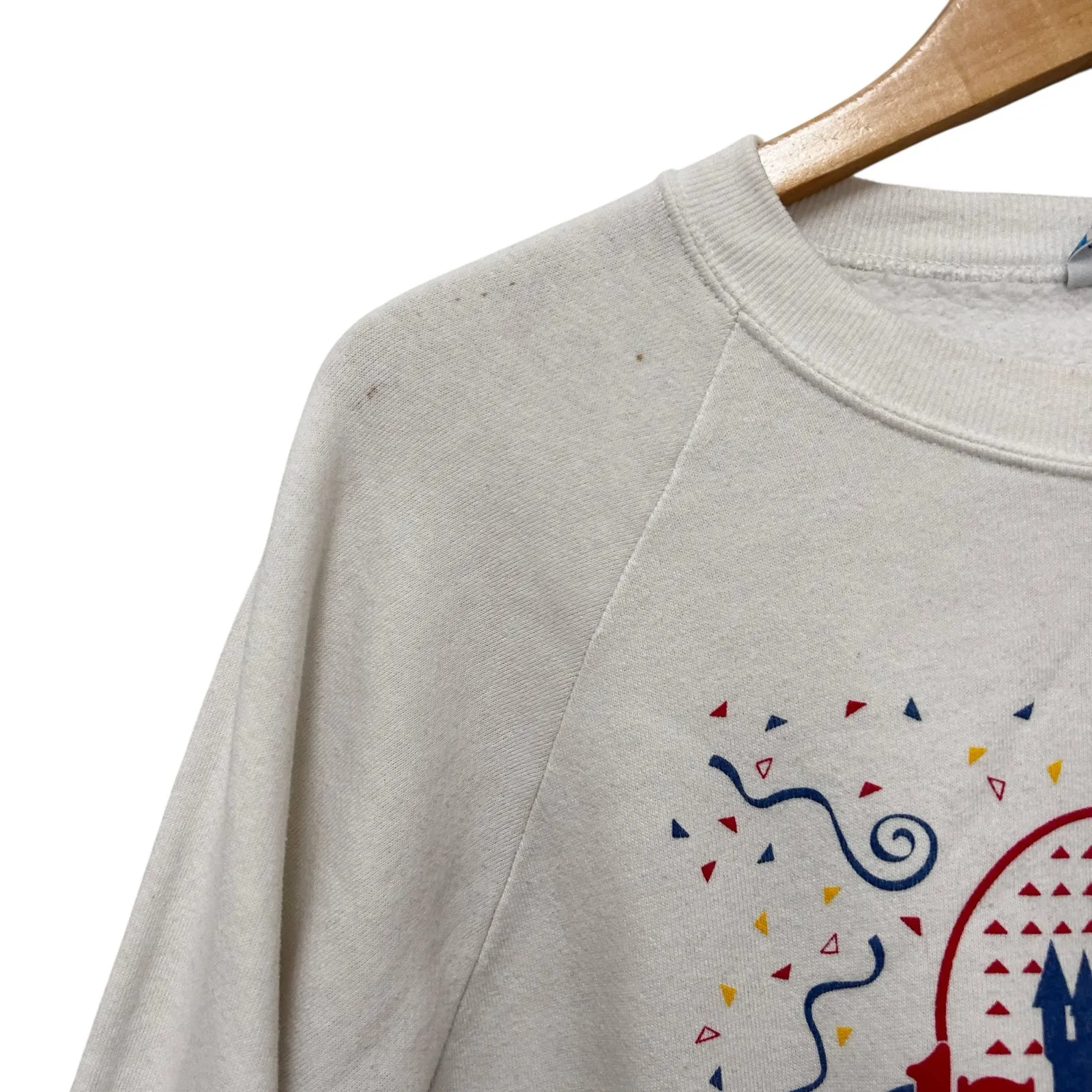 Vintage 1986 Walt Disney World 15 Year Anniversary Sweatshirt Sz L - Image 4