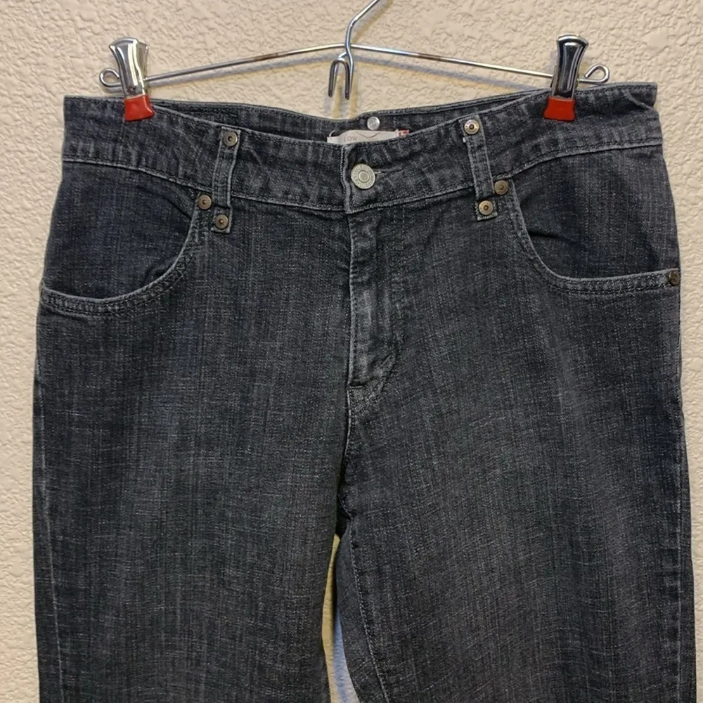 Black Levi’s Low Flare 537 sz 4M grunge goth boho western cowgirlcore rodeo - Image 2