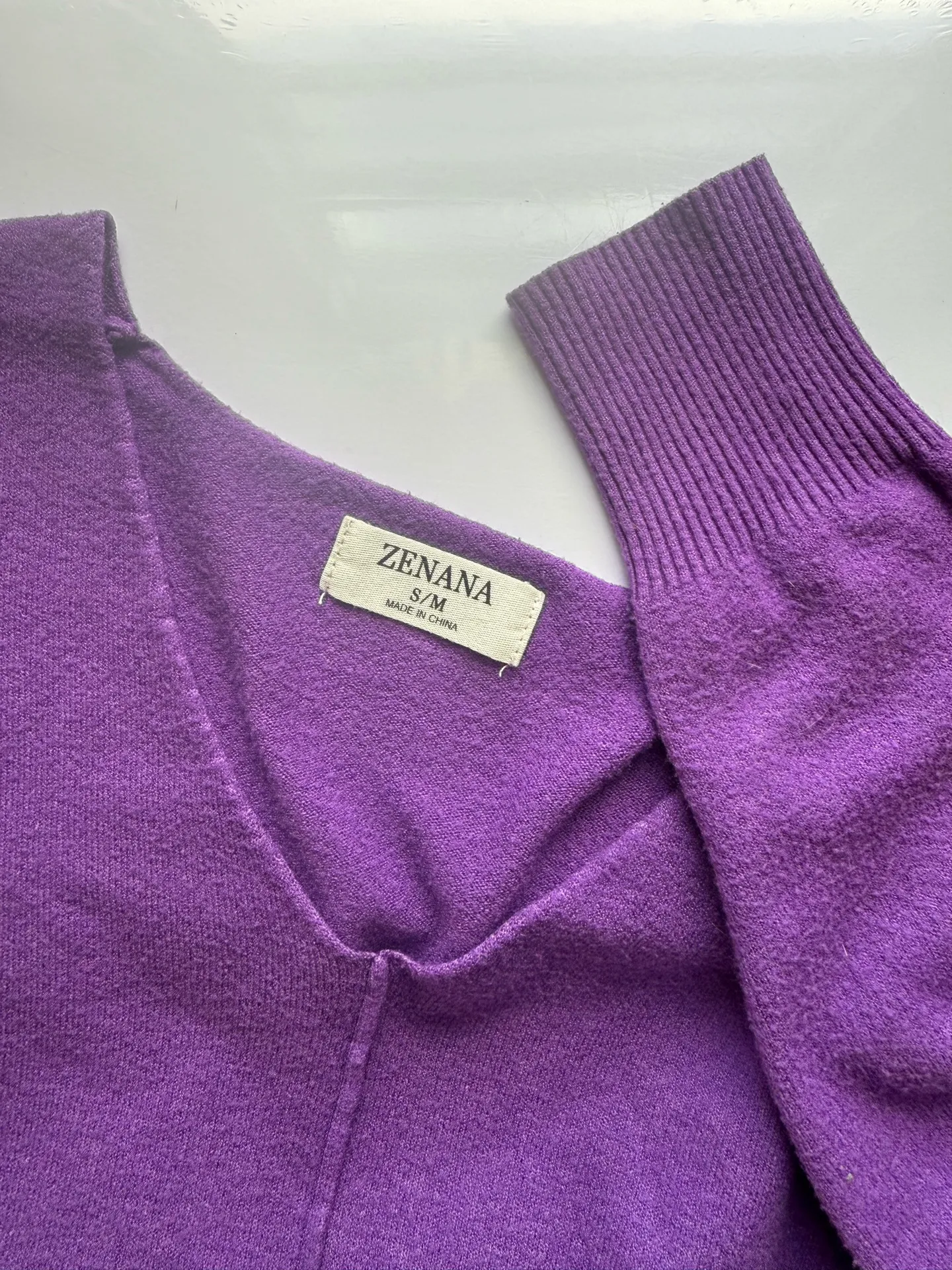 Zenana Sweater S/M Purple  - Image 9