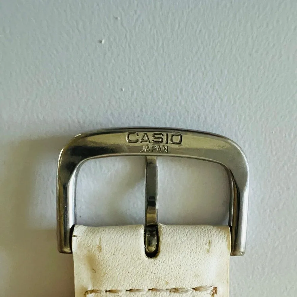 CASIO Baby-G White Replaceable Leather Strap Watch BGM-101 - Image 5