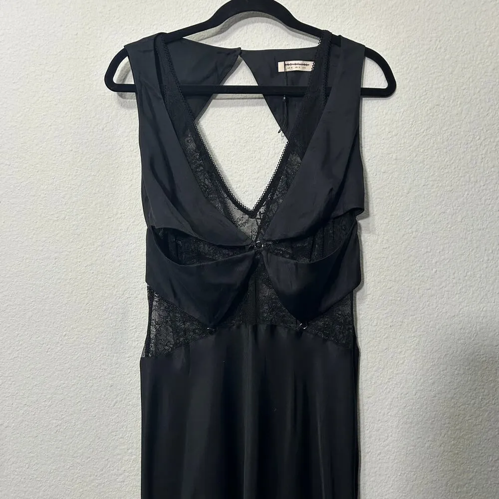 NEW Free People x Bec + Bridge Juliette Maxi Lace Dress Black Whimsygoth Size 8 - Image 12